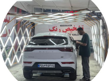 بهترین تشخیص رنگ در ایران خدمات سرامیک بدنه و احیا رنگ صافکاری و تشخیص رنگ علی طهرونی در کرمان